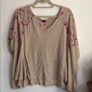 Pink Tie Dye FP Beach Top